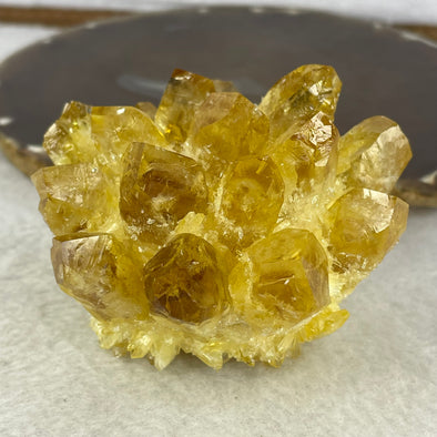 Natural Citrine Quartz Rough Display 228.1g 76.7 by 75.0 by 55.7mm - Huangs Jadeite and Jewelry Pte Ltd