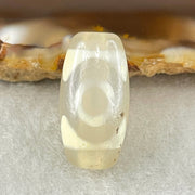 Natural Powerful Tibetan Old Oily Agate 3 Eyes Dzi Bead Heavenly Master (Tian Zhu) 三眼天诛 3.22g 20.1 by 10.4mm - Huangs Jadeite and Jewelry Pte Ltd