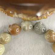 Natural Mixed Color Bodhi Beads in Paw Bracelet 20.26g 17cm 12.8mm 16 Beads - Huangs Jadeite and Jewelry Pte Ltd