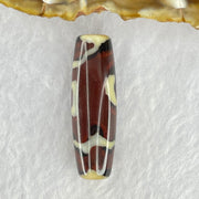 Natural Powerful Tibetan Old Oily Agate Sky Door Serenity 1 Eye Dzi Bead Heavenly Master (Tian Zhu) 一眼天诛 8.65g 37.7 by 12.0mm - Huangs Jadeite and Jewelry Pte Ltd