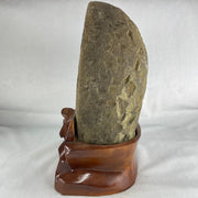 Natural Amethyst Cave with Wooden Stand 3,849.40g 145.8 by 132.6 by 160.0mm - Huangs Jadeite and Jewelry Pte Ltd