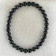 Natural Magnetite Beads Bracelet 10.32g 16cm 6.0mm 32 Beads - Huangs Jadeite and Jewelry Pte Ltd