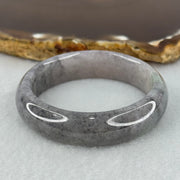 Baby Kids Type A Semi Icy Wuji Grey Jadeite Bangle Internal Diameter 40.1mm 25.02g 11.6 by 6.2mm (Fine Internal Lines) - Huangs Jadeite and Jewelry Pte Ltd