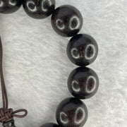 Natural India Zitan Sandalwood 小叶字檀木 Beads Bracelet Sinking Type 27.07g 14.8 mm 15 Beads - Huangs Jadeite and Jewelry Pte Ltd