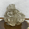 Natural Phantom Quartz Dragon Turtle with Pixiu Display 1,058.3g 140.8 by 89.5 by 82.6mm - Huangs Jadeite and Jewelry Pte Ltd