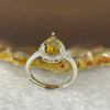 Natural Orange Opal In 925 Sliver Ring 1.97g 7.9 by 6.3 by 4.5 mm - Huangs Jadeite and Jewelry Pte Ltd