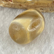 Natural Powerful Tibetan Old Oily Agate Tiger Tooth Daluo Dzi Bead Heavenly Master (Tian Zhu) 虎呀天诛 2.46g 13.4 by 10.7mm - Huangs Jadeite and Jewelry Pte Ltd