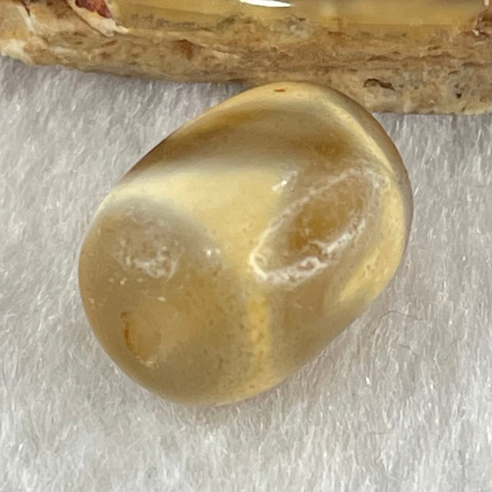 Natural Powerful Tibetan Old Oily Agate Tiger Tooth Daluo Dzi Bead Heavenly Master (Tian Zhu) 虎呀天诛 2.46g 13.4 by 10.7mm - Huangs Jadeite and Jewelry Pte Ltd