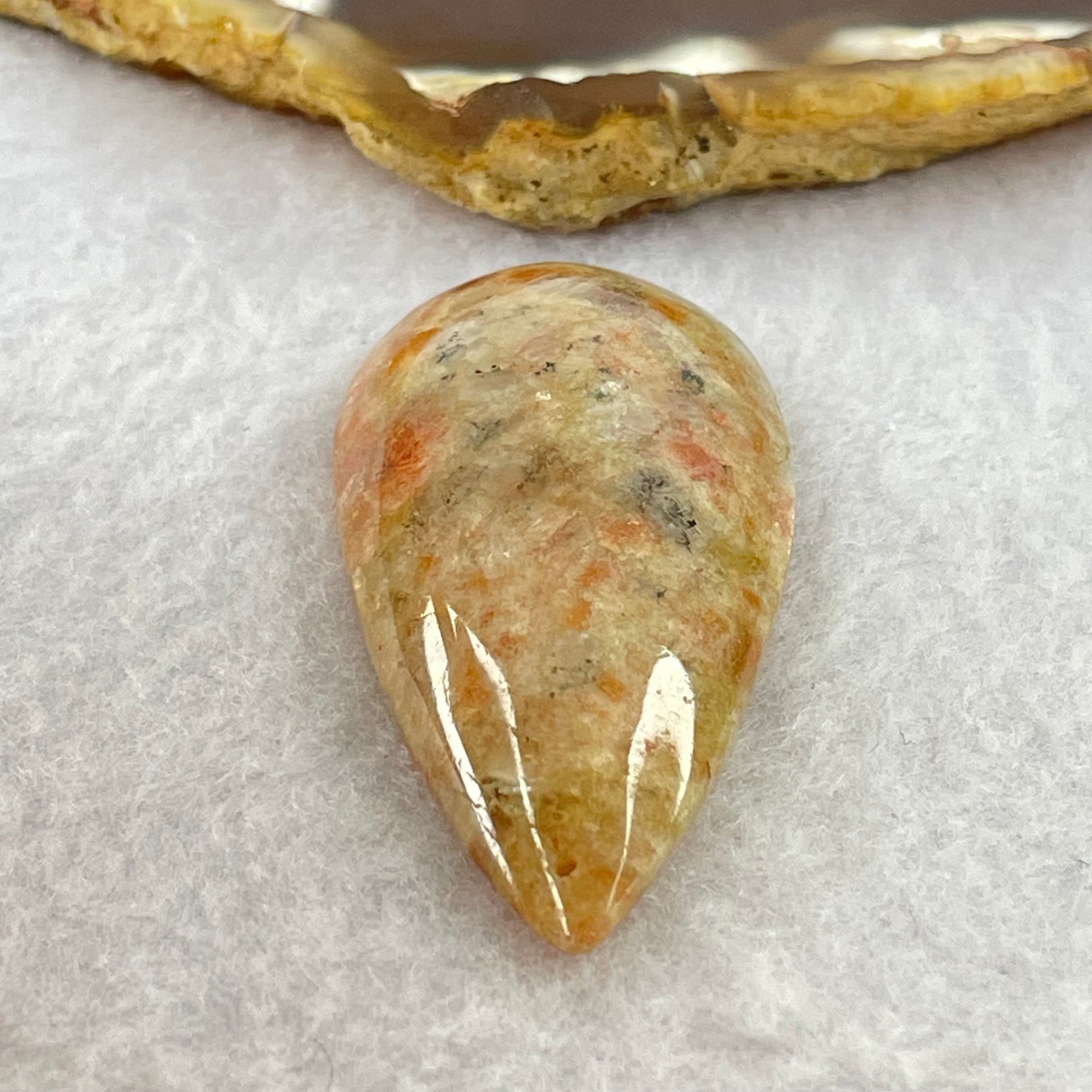 Natural Sunstone Pendant 17.27g 53.0 by 24.9 by 10.8mm - Huangs Jadeite and Jewelry Pte Ltd