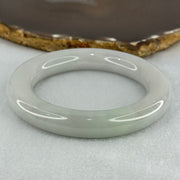 Type A Translucent Faint Blueish Green with Faint Lavender Jadeite Bangle Internal Diameter 56.79mm 437.29cts 87.85g 12.0 by 13.0mm With NGI Cert 32886087 (Close to Perfect) - Huangs Jadeite and Jewelry Pte Ltd