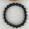 Natural Hypersthene Crystal Bracelet 天然金运石水晶手链 25.22g 16cm 8.7mm 22 Beads - Huangs Jadeite and Jewelry Pte Ltd