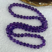 Good Grade Natural Amethyst Necklace 39.96g 52cm 7.5mm 79 Beads - Huangs Jadeite and Jewelry Pte Ltd