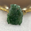 Type A Semi Icy Blueish Green Jadeite Pixiu 28.2 by 21.7 by 4.2 mm 4.2g - Huangs Jadeite and Jewelry Pte Ltd