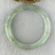 Type A Natural Light Green Jadeite Bangle 45.91g Inner Diameter 55.8mm 9.4 by 9.2mm (Very Very Slight Internal Lines) - Huangs Jadeite and Jewelry Pte Ltd