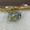 925 Sliver Dragon with Turquoise Eyes Bracelet Charm 12.01g 23.8 by 14.9 by 16.4 mm - Huangs Jadeite and Jewelry Pte Ltd