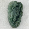 Type A Light Dark Green Jadeite Dragon Pendent 70.80g 76.2 by 41.2 by 12.6mm - Huangs Jadeite and Jewelry Pte Ltd