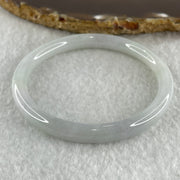 Type A Natural Light Green with Faint Lavender Jadeite Bangle 25.54g Internal Diameter 55.9mm 7.6 by 6.9mm (Very Slight Internal Lines) - Huangs Jadeite and Jewelry Pte Ltd