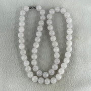 Type A Full Faint Lavender Jadeite Beads Necklace 94.46g 54cm 9.9mm 57 Beads - Huangs Jadeite and Jewelry Pte Ltd