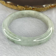 Type Seni Icy Light Sky Blue With Blueish Green Piao Hua 47.68g 12.0 by 8.1 mm Internal Diameter 56.8 mm (Slight External Lines) - Huangs Jadeite and Jewelry Pte Ltd