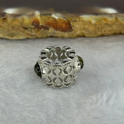 Natural Czech Republic Moldavite Meteorite Crystal in S925 Sliver Bracelet Charm 2.35g 15.1 by 11.5 by 9.3 / 6.0 by 3.5 by 2.0mm - Huangs Jadeite and Jewelry Pte Ltd