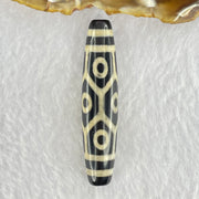 Natural Powerful Tibetan Old Oily Agate 9 Eyes Dzi Bead Heavenly Master (Tian Zhu) 九眼天诛 13.91g 57.4 by 12.8mm - Huangs Jadeite and Jewelry Pte Ltd