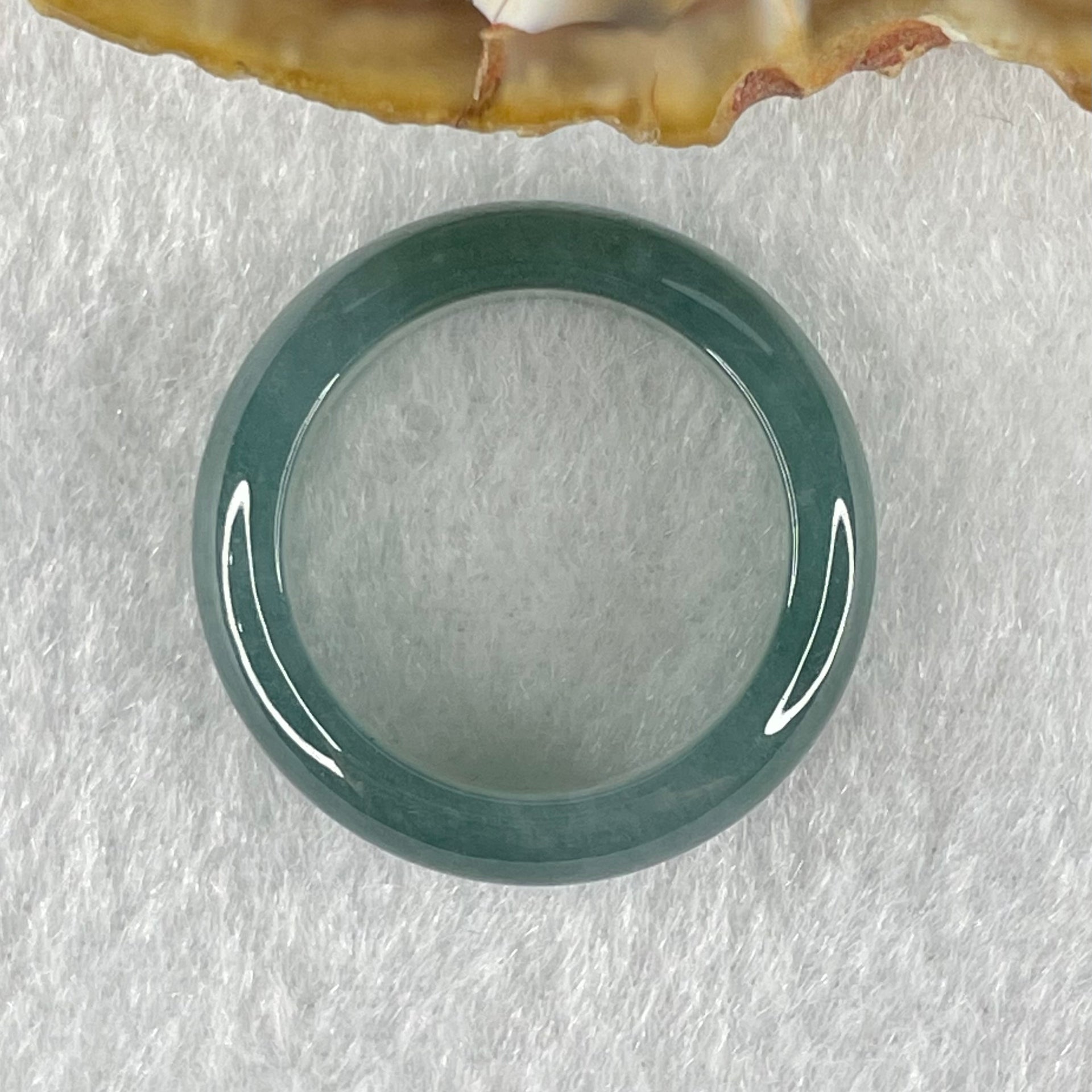 Type A Icy Blueish Green Jadeite Ring 4.13g 6.9 by 3.6mm US7.7 HK16.8 (Perfect) - Huangs Jadeite and Jewelry Pte Ltd