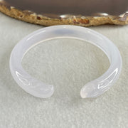 Natural Pinky Agate Fox Bange Internal Dimeter 57.3mm 26.43g 10.2 by 7.6mm - Huangs Jadeite and Jewelry Pte Ltd