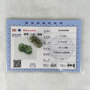 Type A Dark Brown on Blueish Green Jadeite Pixiu Charm 7.34g 24.8 by 14.0 by 11.2mm - Huangs Jadeite and Jewelry Pte Ltd