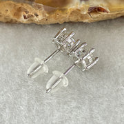 0.5 Ct Colourless Round Brilliant Diameter 5.0mm D VVS1 Excellent Cut Excellent Polish Excellent Symmetry None Florescence Moissanite in S925 Silver Earrings GRA 218444637 - Huangs Jadeite and Jewelry Pte Ltd