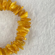 Natural Beeswax Raw Stone Irregular Beads Bracelet 天然蜜蜂蜡原石手链 17.97g 17cm 12.5 by 9.2 by 5.3mm 12.9 by 9.3 by 4.5mm 55pcs - Huangs Jadeite and Jewelry Pte Ltd