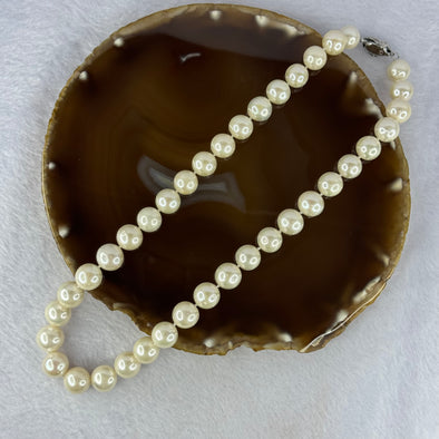 Natural Pearl Necklace 天然珍珠项链 66.83g 11.0mm - 12.0mm 38 Beads 45cm - Huangs Jadeite and Jewelry Pte Ltd