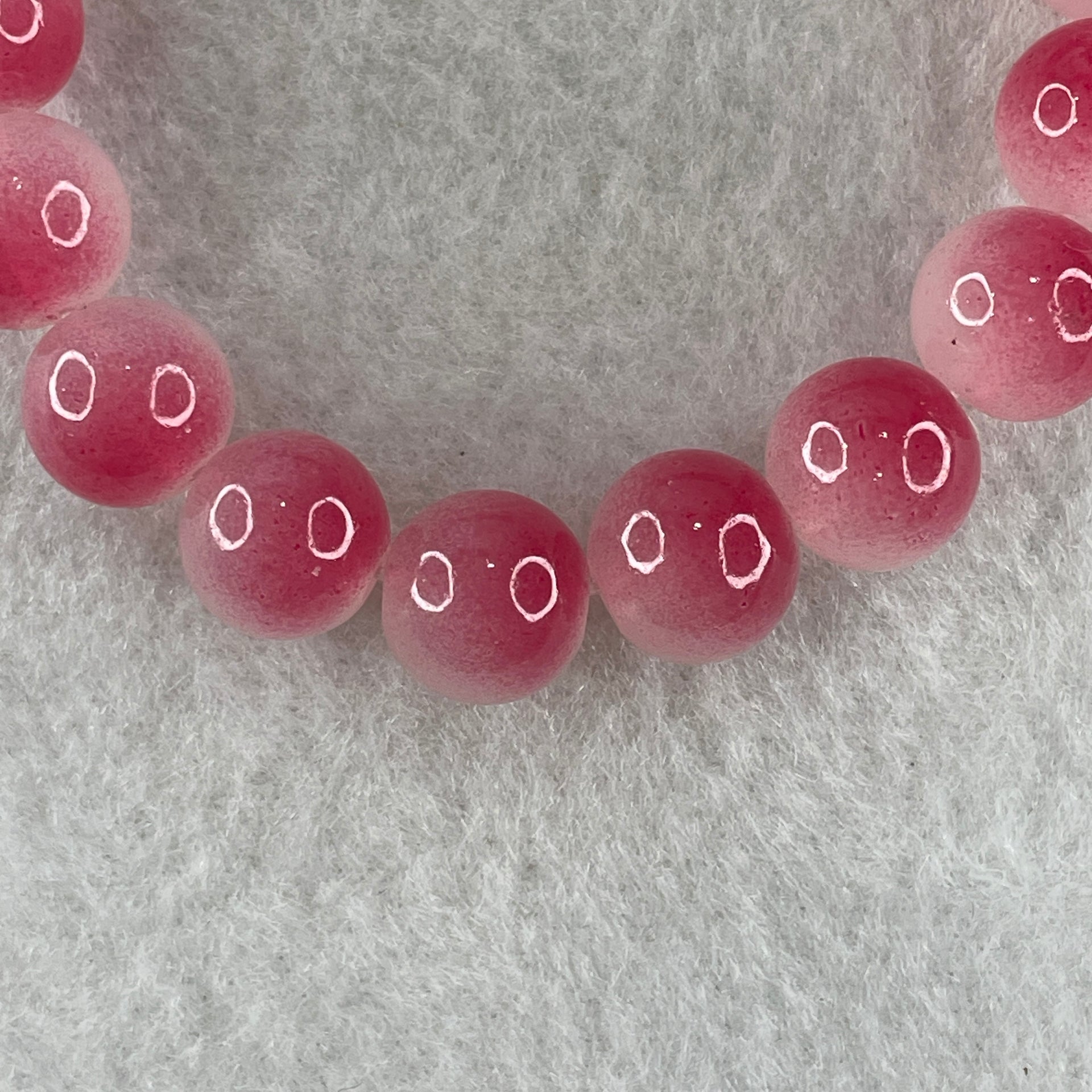 Dyed Agate Faceted Beads Bracelet 26.52g 15cm 10.6mm 19Beads - Huangs Jadeite and Jewelry Pte Ltd