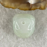 Natural Type A Green Jadeite Daikokuten Mahakala Pendant | God of Wealth & Sacred Protection Talisman (3.77g | 13.0 x 13.1 x 11.4mm) - Huangs Jadeite and Jewelry Pte Ltd