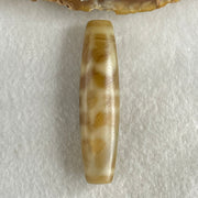 Natural Powerful Tibetan Old Oily Agate 2-Eye Vajra with 4 Hearts Dzi Bead Heavenly Master (Tian Zhu) 二眼天珠 18.73g 58.2 by 14.5mm - Huangs Jadeite and Jewelry Pte Ltd