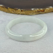Type A Light Lavender Green to White Jadeite Bangle 25.04g Internal Diameter 49.9mm 10.4 by 5.4mm (Very Slight Internal Line) - Huangs Jadeite and Jewelry Pte Ltd
