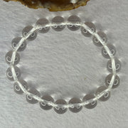 Natural Clear Quartz Bracelet 天然白水晶手链 30.47g 17cm 10.6mm 19 Beads - Huangs Jadeite and Jewelry Pte Ltd