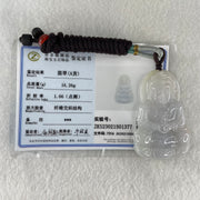 Type A Lavender Jadeite Guan Yin Pendant 16.26g 52.2 by 33.1 by 6.0mm - Huangs Jadeite and Jewelry Pte Ltd
