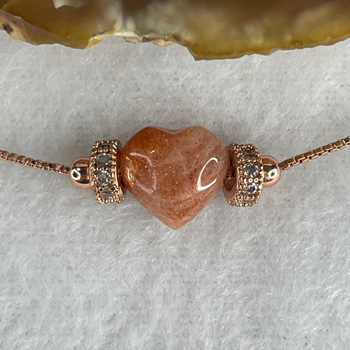 Natural-Sun-Stone-Heart-Shape-Necklace-3.87g-44cm-10.2-by-9.9-by-5.6mm-Huangs-Jadeite-and-Jewelry-Pte-Ltd