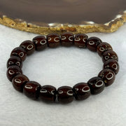 Old Bodhi Seed Beads Bracelet 紫金鼠手链 17.20g 18.5cm 11.5mm 19 Beads - Huangs Jadeite and Jewelry Pte Ltd