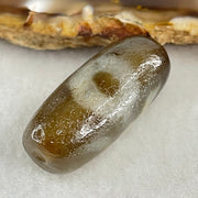 Natural Powerful Tibetan Old Oily Agate Patina Guiren Tairen Human Dzi Bead Totem Amulet Heavenly Master (Tian Zhu) 贵人天诛 7.78g 28.9 by 12.8mm - Huangs Jadeite and Jewelry Pte Ltd