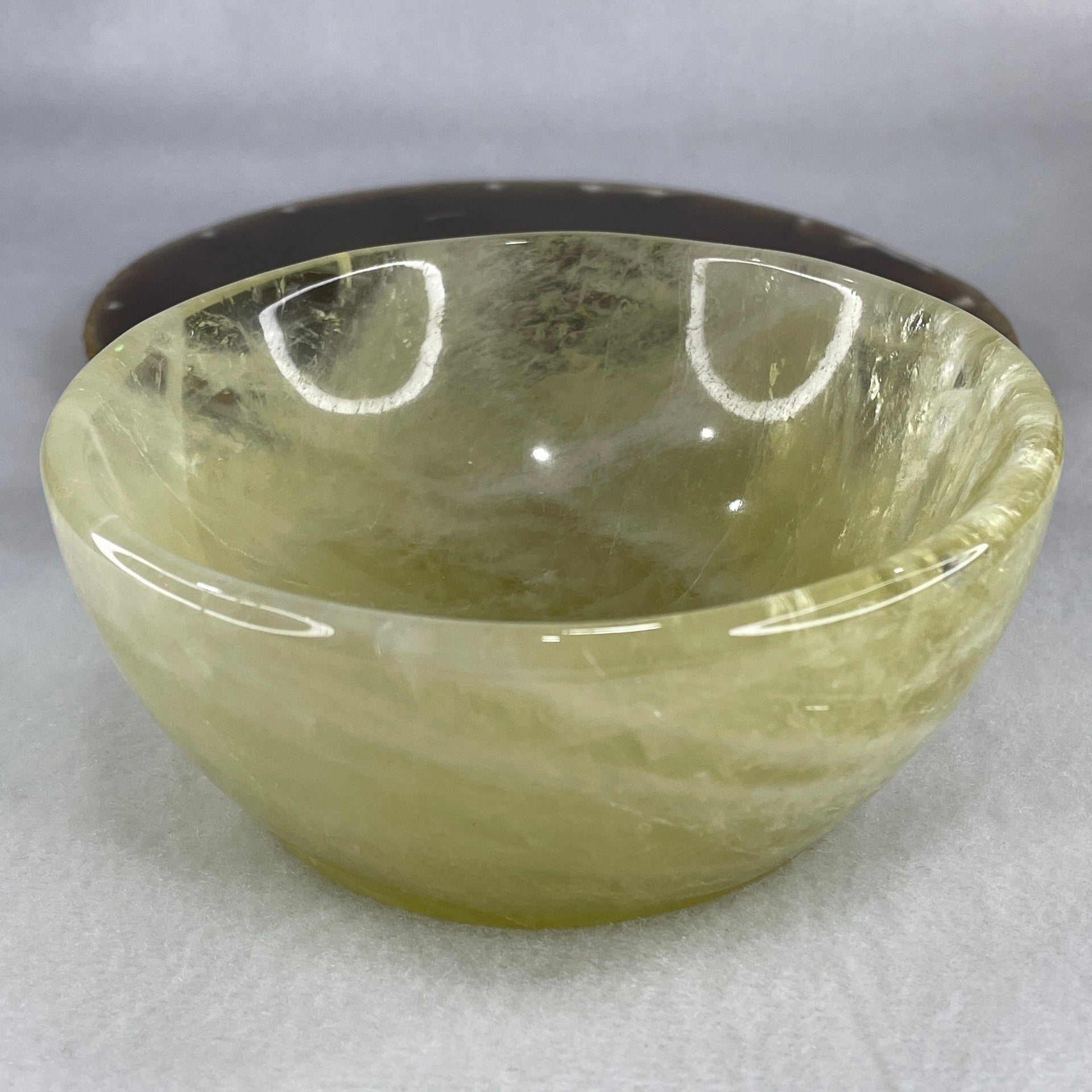 Natural Citrine Bowl Display 488.30g 109.5 by 47.7mm - Huangs Jadeite and Jewelry Pte Ltd