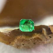 Natural Colombia Green Emerald (Beryl) Cut-Cornered Rectangular step cut 0.53ct 5.1 by 4.5 by 3.7mm - Huangs Jadeite and Jewelry Pte Ltd