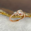 Above Average Grade Natural Super 7 Crystal in 925 Sliver Ring in Rose Gold Color (Adjustable Size) 天然超级七水晶 925 银戒指（可调节尺寸) 1.38g 6.0 by 6.0 by 3.8mm - Huangs Jadeite and Jewelry Pte Ltd