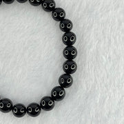 Natural Blood Red Amber Beads Bracelet 6.10g 16cm 7.5mm 25 Beads - Huangs Jadeite and Jewelry Pte Ltd