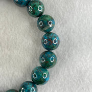 Good Grade Natural Blue Green Chrysocolla Phoenix Stone Beads Bracelet 42.69g 17cm 11.9mm 18 Beads - Huangs Jadeite and Jewelry Pte Ltd