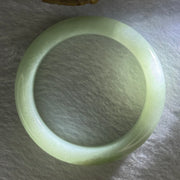Type A Light Green with Green Patch Jadeite Bangle Internal Diameter 51.9mm 49.83g 11.2 by 8.6mm (Very Slight Internal Line) - Huangs Jadeite and Jewelry Pte Ltd