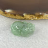 Type A Jelly Blueish Green Jadeite Pixiu Pendent A货蓝绿色翡翠貔貅牌 7.06g 23.7 by 15.1 by 9.9 mm - Huangs Jadeite and Jewelry Pte Ltd