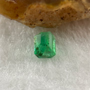 Natural Colombia Green Emerald (Beryl) Cut-Cornered Rectangular step cut 0.58ct 5.5 by 3.8 by 3.7mm - Huangs Jadeite and Jewelry Pte Ltd