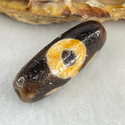Natural Powerful Tibetan Old Oily Agate Patina Guiren Tairen Human Dzi Bead Totem Amulet Heavenly Master (Tian Zhu) 贵人天诛 4.88g 28.9 by 10.6mm - Huangs Jadeite and Jewelry Pte Ltd