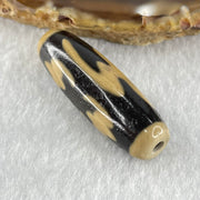 Natural Powerful Tibetan Old Oily Agate 5 Bats Dzi Bead Heavenly Master (Tian Zhu) 五个蝙蝠天诛 8.96g 38.0 by 12.4mm - Huangs Jadeite and Jewelry Pte Ltd